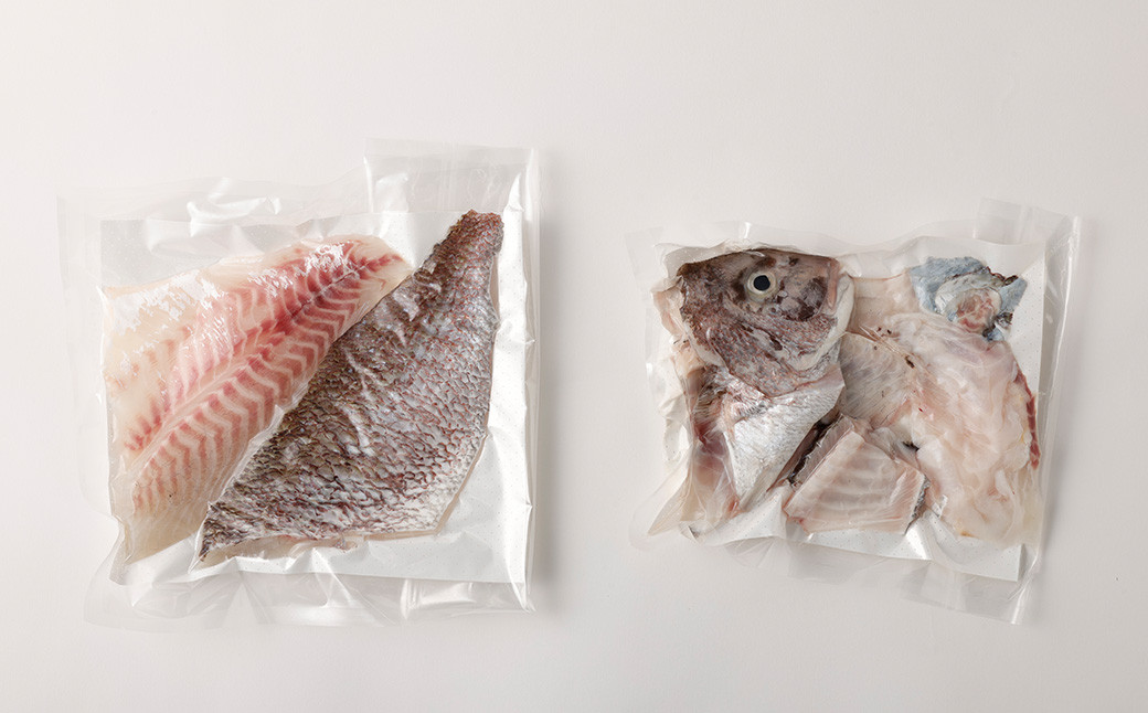 真鯛 1尾 食べ尽くし セット(3枚卸) 計720g【firesh®】 魚 白身