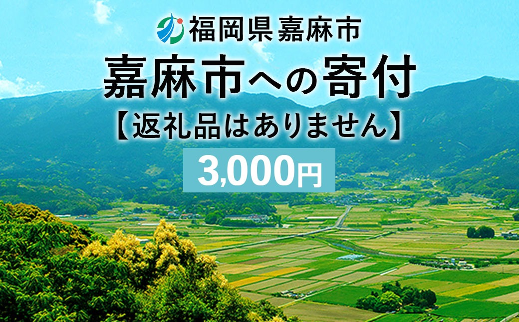【ふるさと納税】 嘉麻市への寄付 3,000円 （返礼品はありません）