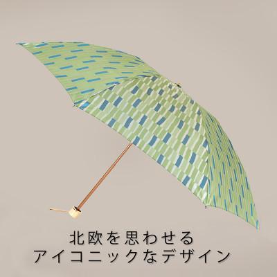 ふるさと納税 都留市 婦人折傘　ノルディック大枝(グリーン)槙田商店の傘職人が作る北欧テイストの日本製晴雨兼用傘 |  | 01
