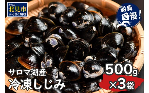 
《14営業日以内に発送》サロマ湖産 冷凍しじみ 500g×3袋 ( 魚介類 貝類 しじみ シジミ 1.5キロ 冷凍 サロマ湖 カルシウム ビタミンB12 タウリン 鉄分 味噌汁 )【114-0008】
