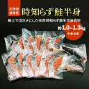 【ふるさと納税】北海道道東産　活き〆時知らず鮭半身切身(中)約1kg-1.3kg【配送不可地域：離島】【1148812】