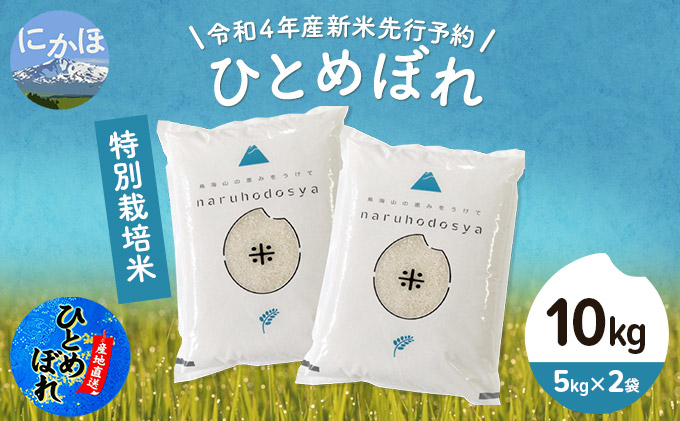 
《令和4年産新米先行予約》特別栽培米　ひとめぼれ 白米 10kg（5kg×2袋）
