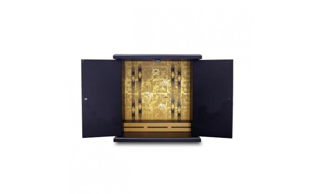 タツクラフト 紀州塗り ミニ仏壇 小 鉄黒 【Tk280】 303446_DA90119