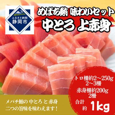 ふるさと納税 静岡市 メバチマグロ味わいセット(トロ2〜3サク+上赤身2サク)