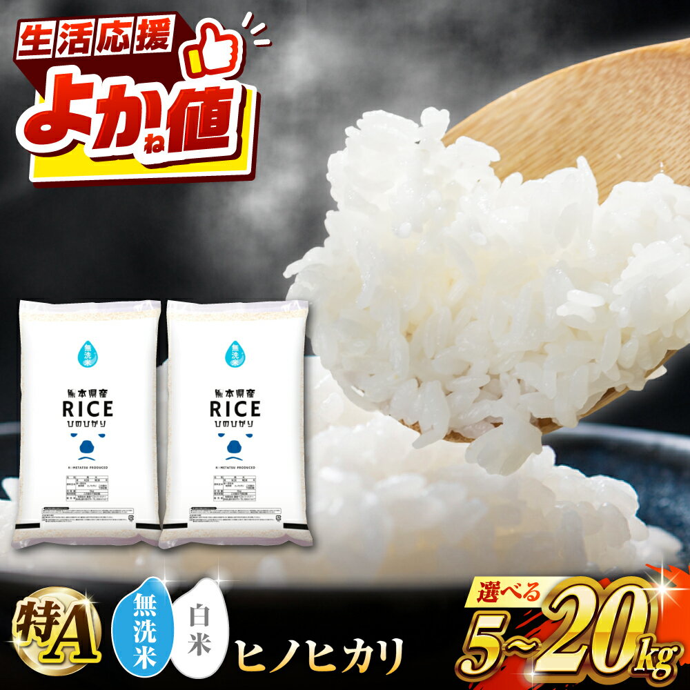 【ふるさと納税】〈令和7年度産米〉 容量・無洗米も選べる！ヒノヒカリ 5kg 10kg 20kg 【株式会社 農産ベストパートナー】[ZBP013] 無洗米 白米 おすすめ 人気 便利 小分け セット 人気 米 こめ ご飯 令和7年