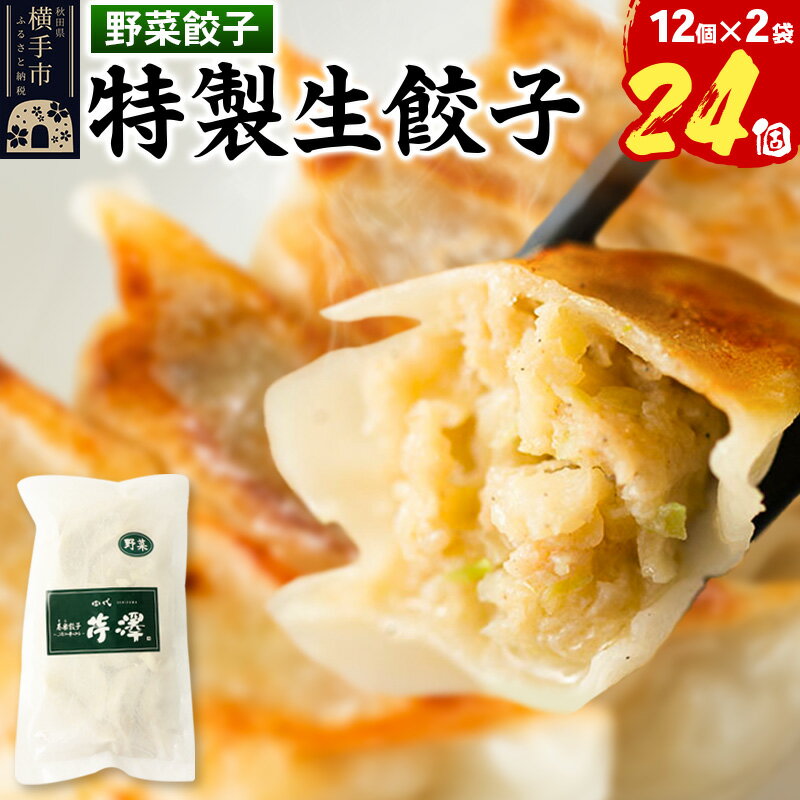 【ふるさと納税】野菜餃子（豚肉）12個入×2袋