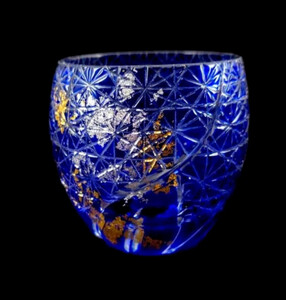 箔舞切子グラス100 ブルー［NF242］