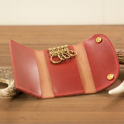 ふるさと納税 福崎町 本革キーケース/ワイン