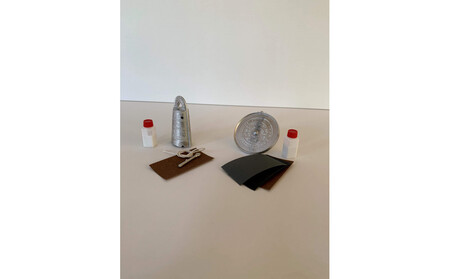 古代遺物の研磨体験キット（三角縁神獣鏡、銅鐸セット）