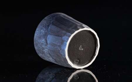 【泡が描く奇跡の模様】有田焼 麟 Lin Awa Old ロックカップ Blue 1個 化粧箱入り【金照堂】ウイスキーグラス ロックグラス 焼酎グラス 高級食器 有田焼 ギフト プレゼント A30-5