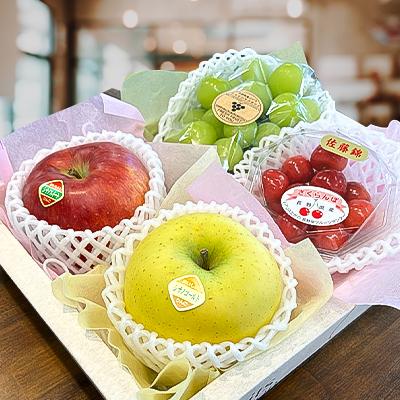 ふるさと納税 中野市 高丘フルーツの長野県産「旬のフルーツ詰め合わせ」(Mサイズ) |  | 01