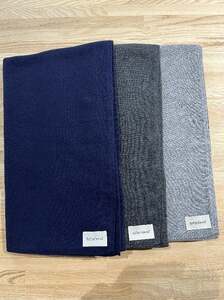 ストール ブランケットストール ( チャコール ) カシミヤ ウール ニット