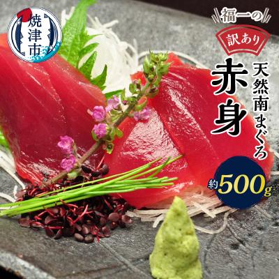 ふるさと納税 焼津市 マグロ 赤身 訳あり 刺身 ミナミマグロ 天身 約500g(a10-1078)