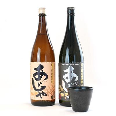 ふるさと納税 伊仙町 黒糖焼酎　あじゃ黒1,800ml瓶1本・あじゃ30度1,800ml瓶1本セット　mkmt11 |  | 01