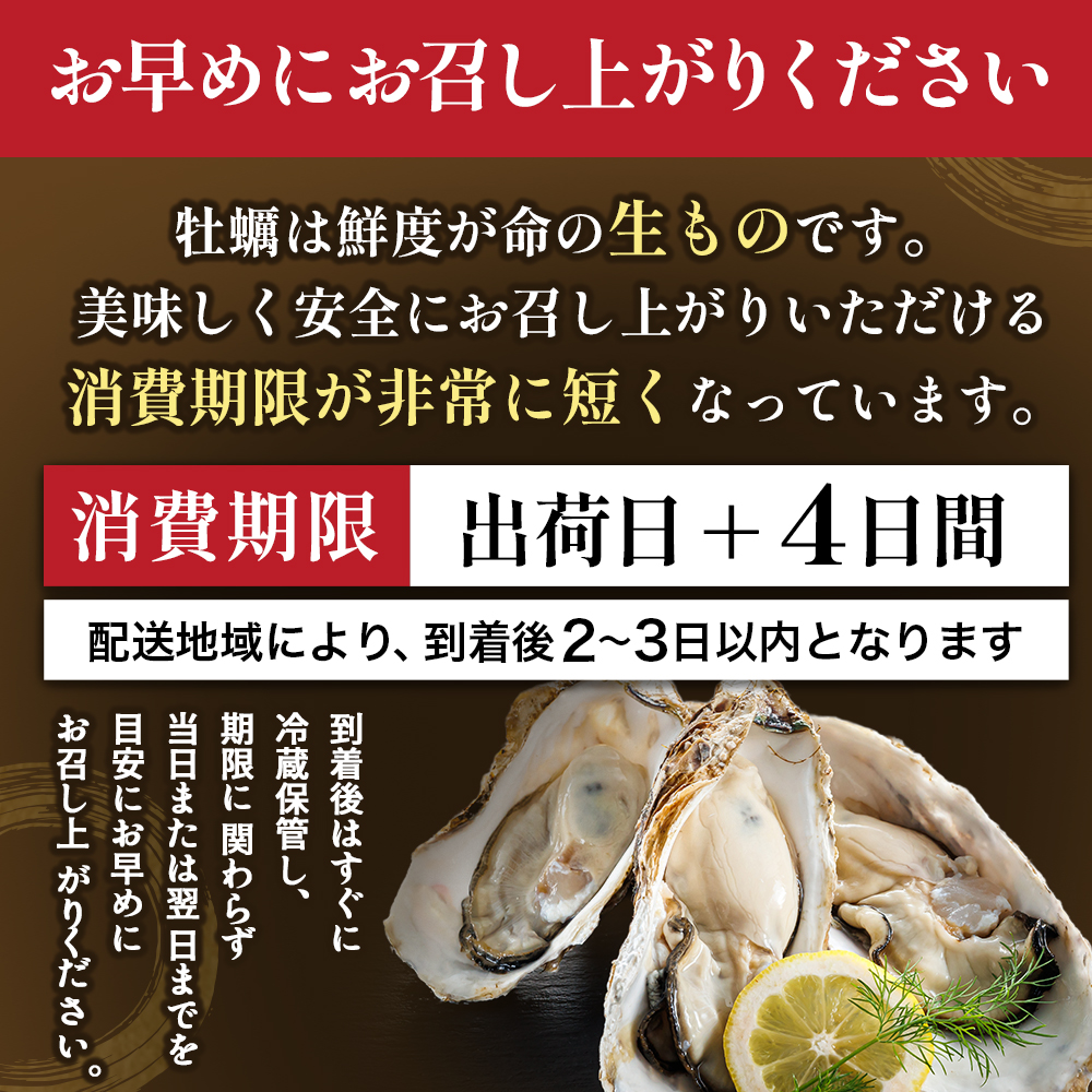 ＼先行予約／北海道 仙鳳趾名産 牡蠣 100g～149g×40コ＋かきナイフ付き漁師直送K4-2 ＜出荷時期： 2025年7月1日ごろ～順次出荷＞北海道 釧路超 釧路町 特産品_イメージ3