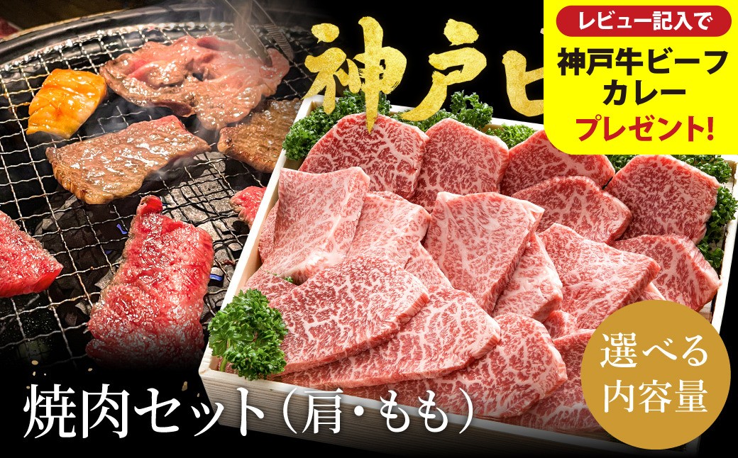 
            神戸牛 焼肉セット 牛肉 焼肉用 肩 もも 計600g入り 選べるパック数（1，2，3）/焼き肉 セット 食べ比べ 牛 肉 霜降り 但馬牛 黒毛和牛 和牛 国産牛 焼肉 やきにく アウトドア キャンプ BBQ 太田牧場 太田牛 神戸ビーフ【但馬牛太田家】【レビューキャンペーン対象商品】
          