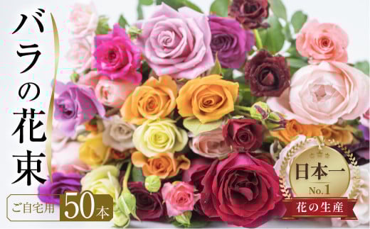 【訳あり】バラ 花束 50本 チャーミングローズ  花 (  規格外 ご自宅用 ) 薔薇  生花 愛知県 田原市