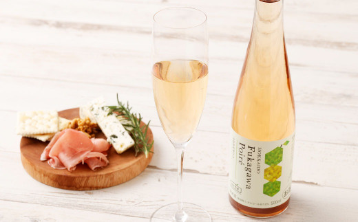 【果実炭酸酒】ふかがわポワレ2本セット500ml×2本 (深川市 アップルランド山の駅おとえ)