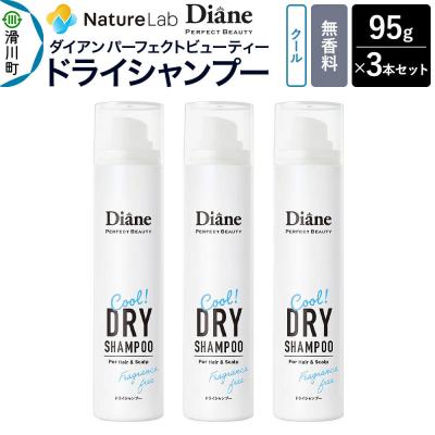 ふるさと納税 滑川町 ダイアン ドライシャンプー クール 無香料 95g×3個セット|19_ntl-400301