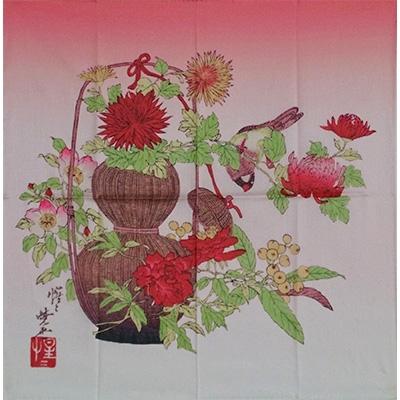 ふるさと納税 蕨市 【河鍋暁斎】ハンカチーフ　2枚入り |  | 01