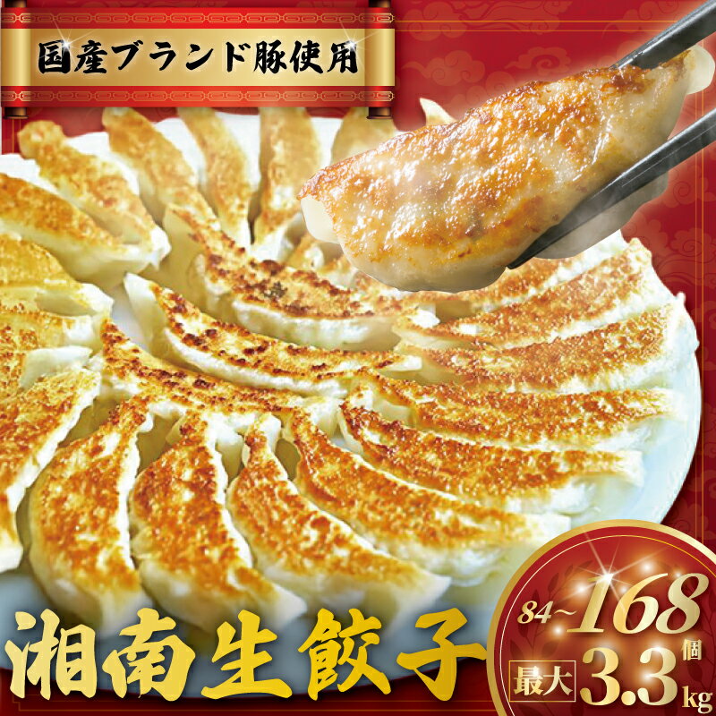【ふるさと納税】餃子 ぎょうざ 84個 ~ 168個 (42個/1パック) 肉汁たっぷり 国産 ブランド豚 ルイビ豚 小分け パック 豚肉 牛肉 野菜 焼き餃子 gyoza ギョーザ 冷凍餃子 生餃子 冷凍 ご飯 おかず 中華 冷凍食品 簡単調理 時短 簡易包装 手作り サノフーズ 神奈川 湘南 藤沢