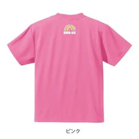 JTTA公認　卓球ユニフォーム【男女兼用(ドライ):XLサイズ】ネバーバックダウンB　ピンク【1658008】