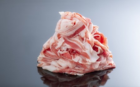 0C1-109 【合計1.2kg】中川さんちの米の恵み豚バラスライス600g、豚バラ焼肉600g