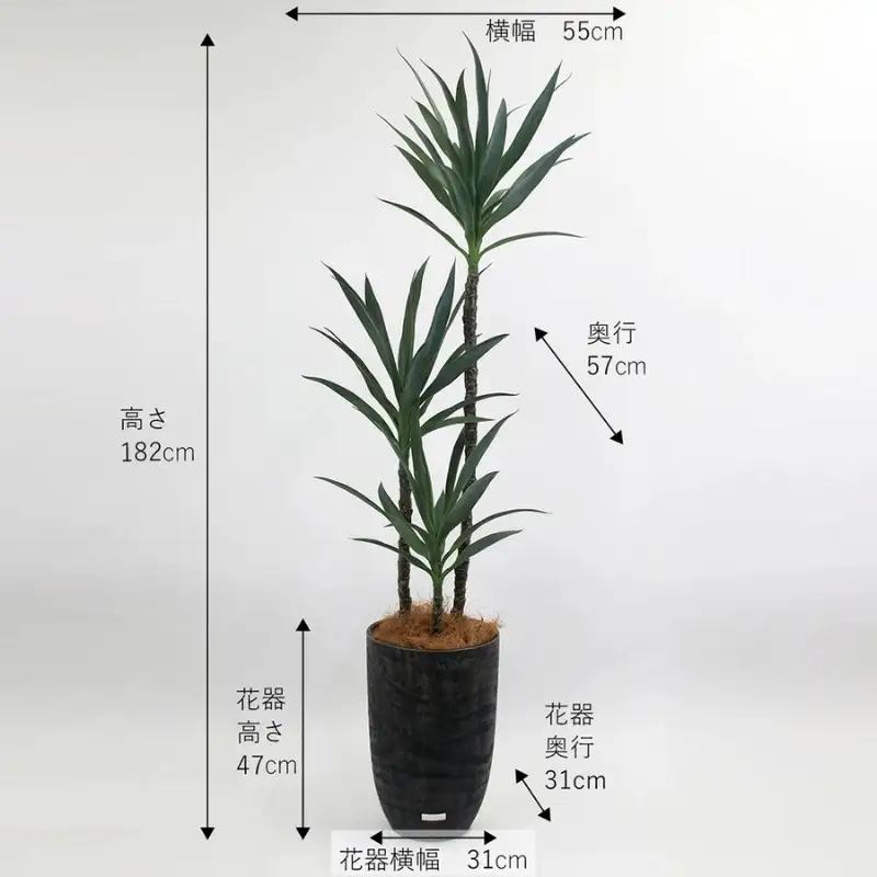 エミリオ・ロバ ユッカラン ユッカ アーティフィシャルグリーン 4L 造花 観葉植物 インテリア