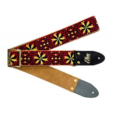 ふるさと納税 郡上市 【ギターストラップ】 Elara Straps Zinnia Elegans Red/Yellow