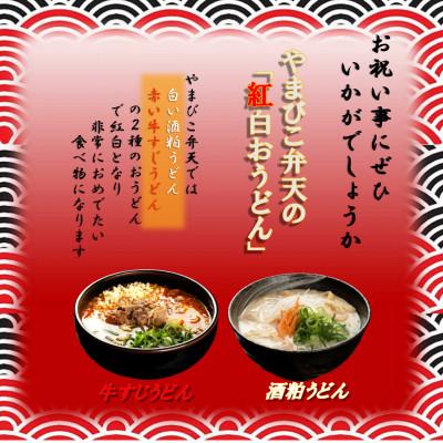 ふるさと納税 つくば市 やまびこ弁天の「紅白おうどん」1セット |  | 02