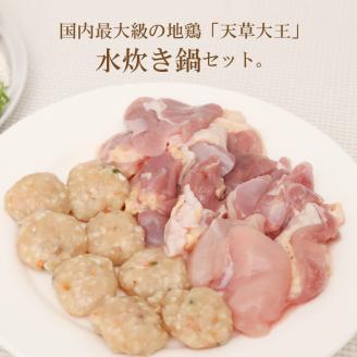 S011-014_天草大王鍋セット(天草大王鶏肉・天草大王濃縮スープ・天草大王つみれ等)