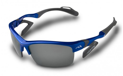 【高島屋選定品】鼻パッドのないサングラス「AirFly（エアフライ）」 AF-303 C-3P（男女兼用） 偏光レンズ装着版 ブルー [G-20301c] / 紫外線カット 軽量 ジゴスペック サングラス カラーレンズ 偏光 調光 UVカット スポーツ スポーツサングラス 福井県鯖江市