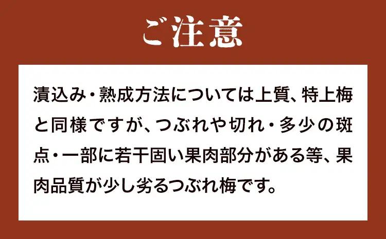 梅干し無添加つぶれ減塩梅干 塩分3% 1kg 500g×2パック