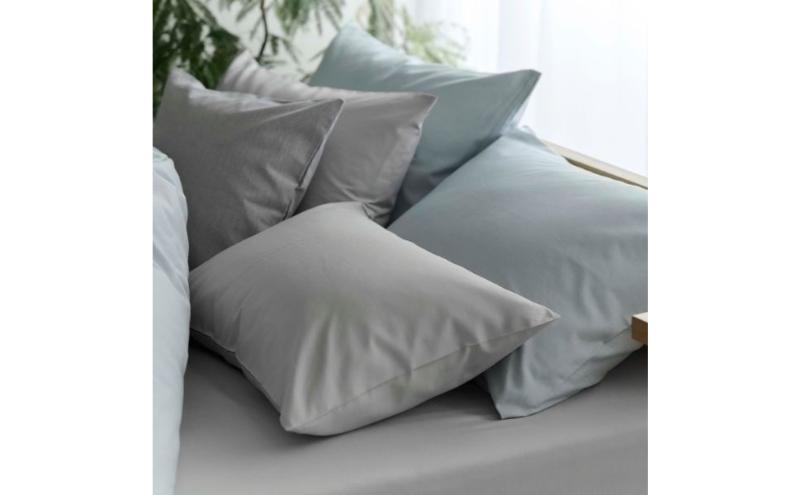 ホームコーディ　まくらカバー　無地　50cm×70cmまくら用 グレー イオンリテール 寝具