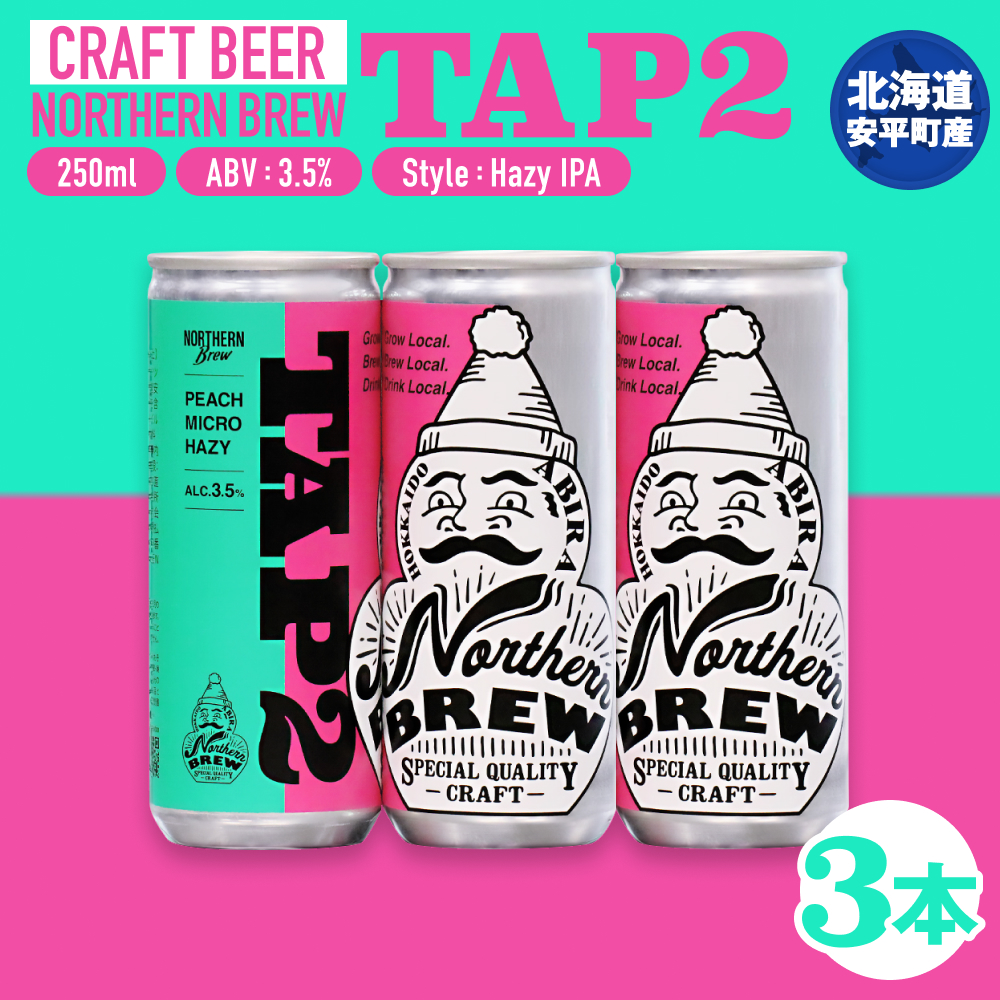 クラフトビール 250ml 選べる 3本 6本 12本 24本 NORTHERN BREW ＜TAP2(PEACH MICRO HAZY)＞