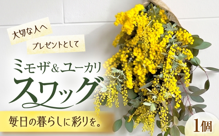 
                  雑貨 ユーカリとミモザのスワッグ【3月下旬から4月上旬順次発送】 / ミモザ ユーカリ スワッグ ドライフラワー ブーケ 花束 花飾り インテリア雑貨 ドライフラワー ミモザ スワッグ 壁飾り プレゼント インテリア おすすめ 人気 すわっぐ 花束 壁飾り ウォールデコ ユーカリ ナチュラル おしゃれ 春 ブーケ 記念日 / 大阪府藤井寺市/JamFlowerSalon [BLAW001]
                