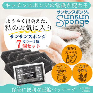 サンサンスポンジ プレミアムブラック ソフトタイプ × 7個セット 05099285