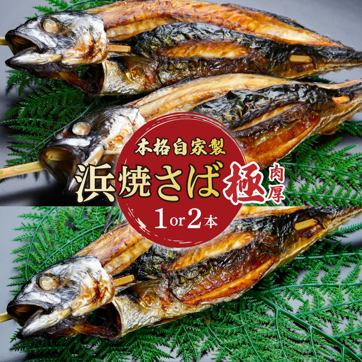 【ふるさと納税】越前若狭名物 丸ごと 浜焼きさば 選べる1本 or 2本 肉厚 食べ応え抜群！＜数量限定＞【魚介類 鯖 サバ 焼き鯖 焼きさば 焼き魚 おつまみ 酒の肴 ご飯のお供】