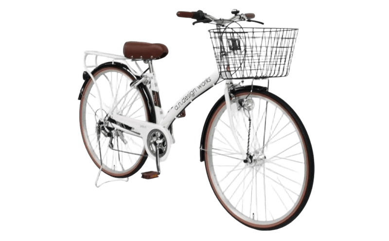 a.n.designworks/ STYLE KIX CITY276 ホワイト【27型 自転車 完成品 組み立て不要 アウトドア サイクリング じてんしゃ 通勤 通学 新生活】 099X361