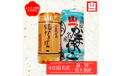 《小田原市 山一蒲鉾店》小田原名産 蒲鉾(白)1本 焼き蒲鉾1本 贈答品 自宅用 【 神奈川県 小田原市 】 142069_GK001