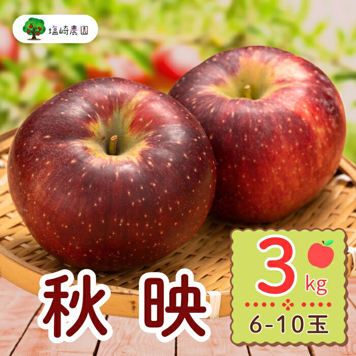 【ふるさと納税】＜先行予約＞秋映（あきばえ）【約3kg(6〜10玉)】＜出荷開始：2025/10月上旬～中旬頃＞(7-A23-1) 【 果物 くだもの フルーツ 林檎 リンゴ りんご 長野 長野県 飯山市 ギフト プレゼント 記念日 誕生日 父の日 母の日 敬老の日 記念品 あきばえ 】