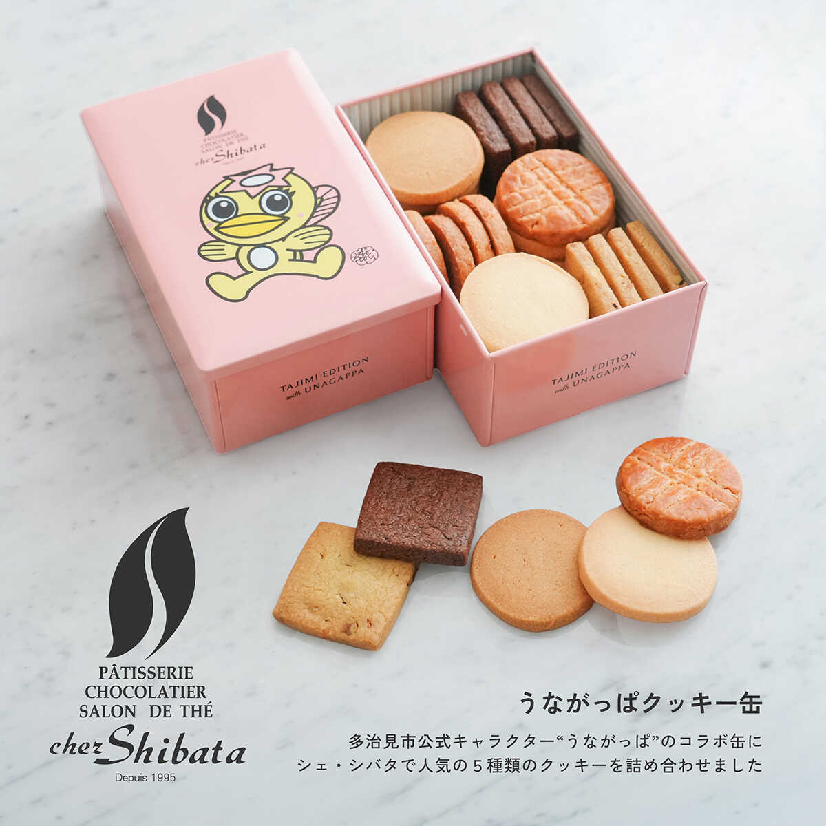 【ふるさと納税】うながっぱクッキー缶 多治見市 / シェ・シバタ クッキー お菓子 焼き菓子 スイーツ ギフト[TDH010]