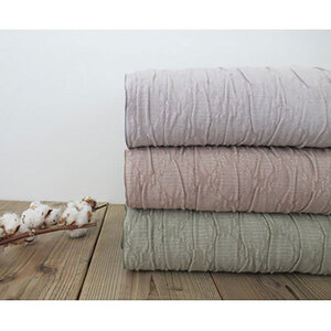 ＜シングルサイズ＞あったかコットン　ふわふわ ブランケット　グレー　20012　GY