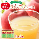 【ふるさと納税】りんごジュース☆果汁100%・5本入り