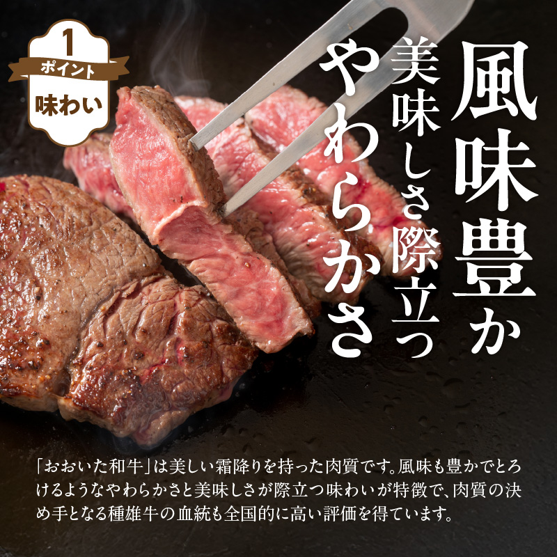 【黒毛和牛】 A4～A5等級 おおいた和牛 ランプステーキ 400g (200g×2枚) 赤身 BBQ 焼肉 厚切り モモ 国産 希少部位_2373R-1