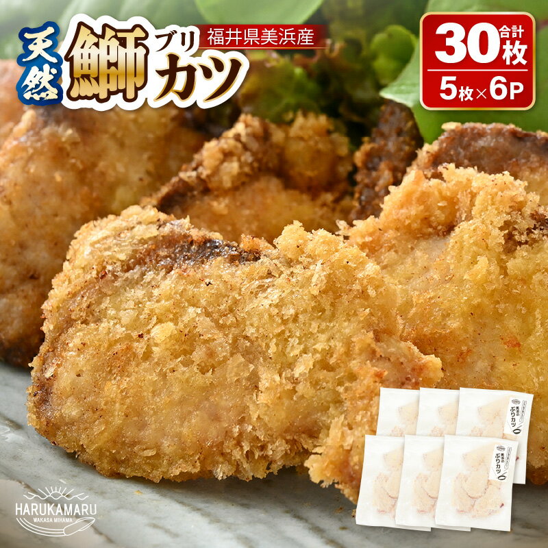 【ふるさと納税】天然！美浜町産「日向ぶり」 ぶりカツ 約900g（約150g × 6袋）