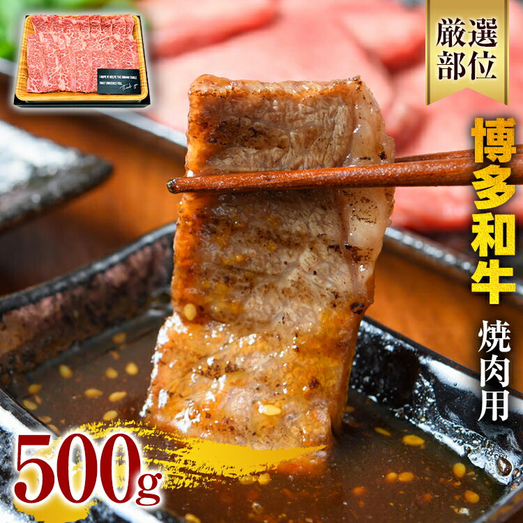 【ふるさと納税】博多和牛焼肉用 500g 黒毛和牛 お取り寄せグルメ お取り寄せ 福岡 お土産 九州 福岡土産 取り寄せ グルメ 福岡県