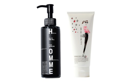 BEAU BEAUTY 男性用 基礎セット 2種 （クレイウォッシュ ・ モイストジェル） 洗顔 オールスキンジェル スキンケア CICAエキス配合 セット 岐阜県 美濃加茂市