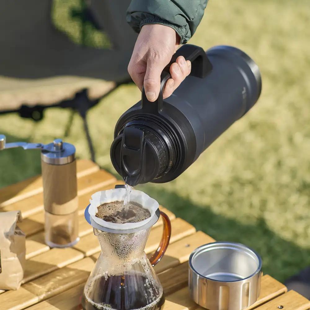 ＨＵＧＥＬ 真空断熱マグボトル １９００ｍｌ HSB-1900 チャコールグレー