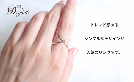 Degodd デゴッド Eternity GLリング 13号  リング 指輪 ゴールドリング アクセサリー レディースアクセサリー ファッションジュエリー シンプル シンプルリング シンプルアクセサリ